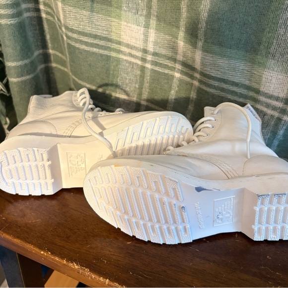 Dr. Martens Pascal White Combat Boots - Picture 7 of 8